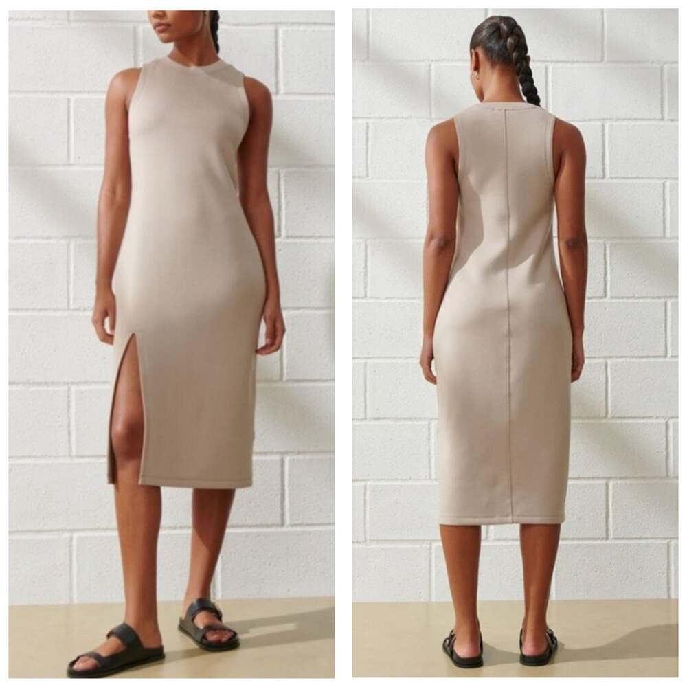 Abercrombie & Fitch YPB neoKNIT Unlined Column Midi Dress Size Medium